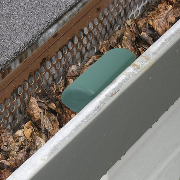 IBASETOY 2Pcs Green Garden Water Guard Durable PP Lawn Yard Gutter Drainage Filter Cover for Outdoor Water Protection