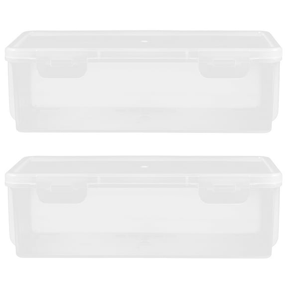 IBASETOY School Supply Organizer Transparent PP Moisture Proof General Users Daily Use 2pcs