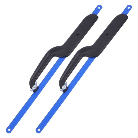 IBASETOY 2Pcs Durable Metal Blade Wood Hand Saw with Anti Slip Plastic Handle for Craft and Home Use