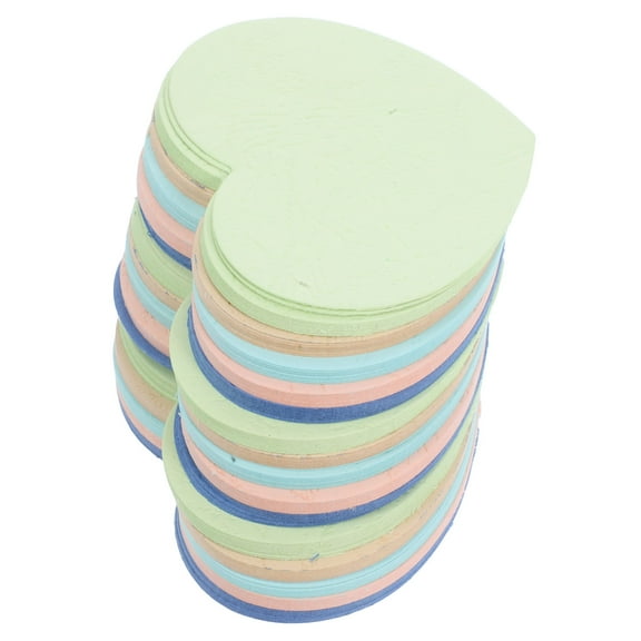 IBASETOY 3 Sets Blank Heart Index Cards Assorted Color DIY Design for Birthday Weddings Classroom Decor