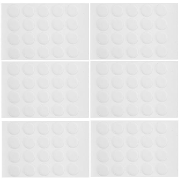 IBASETOY 300Pcs Round Transparent Dot Dispensing Double Sided Tape Reusable for Crafts