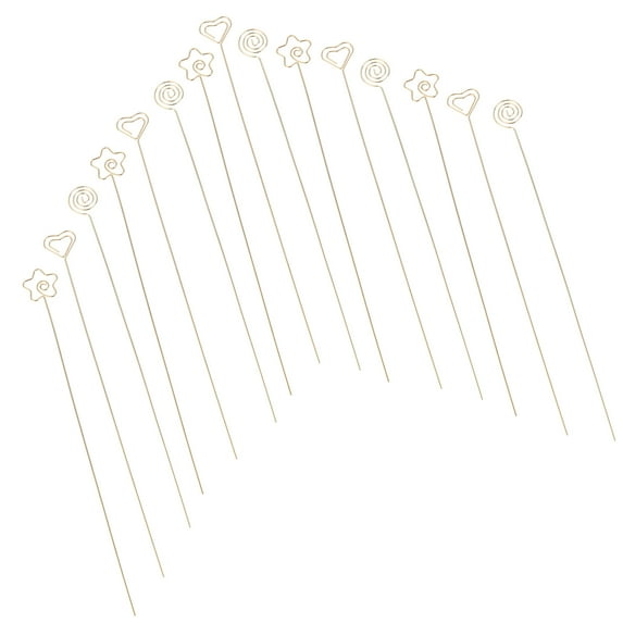 IBASETOY 30pcs Steel Bouquet Cards Picks for Floral Arrangement DIY Centerpiece Women