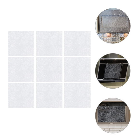 IBASETOY 36Pcs Range Hood Oil Proof Cover White Filter Paper for Home Kitchen Ventilator Use