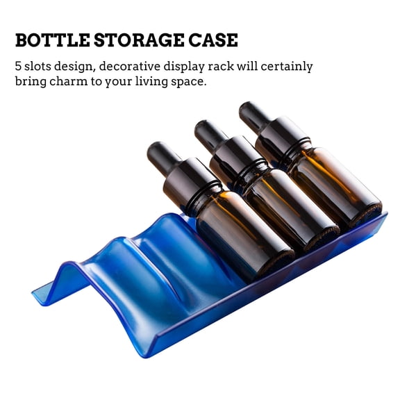 IBASETOY 3Pcs Bottle Storage Case Assorted Color Display Rack with Manual Polishing for Safe Use