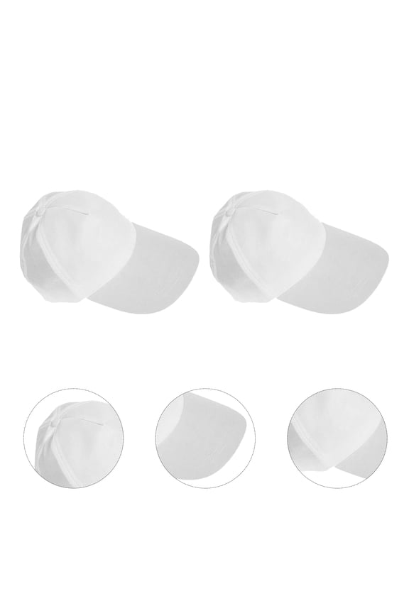 3Pack Soft Cotton Hat Baseball Hat with Adjustable Fit Blank Design for Artists DIY Craft Projects