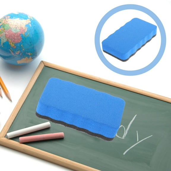 IBASETOY 3Pcs Blue Whiteboard Erasers for Office Home and Classroom Use with Comfortable Grip