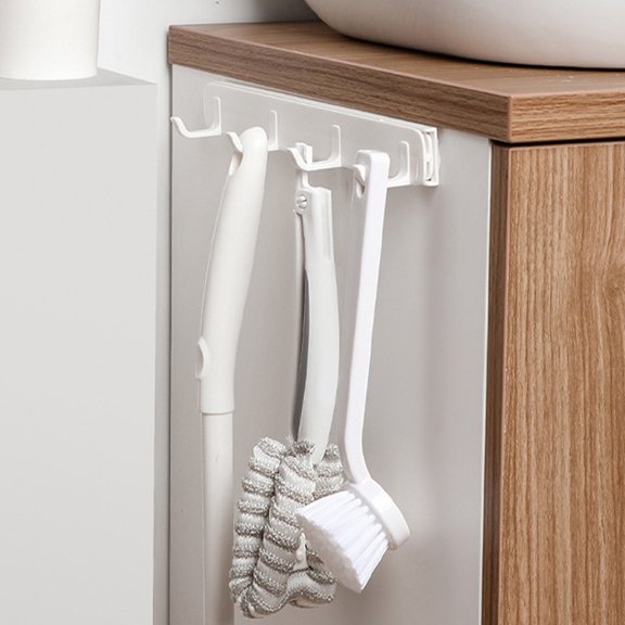 IBASETOY 3Pcs Slide Pull Out Hanger Hooks with Minimalist Design ABS for Kitchen Use Homeowners