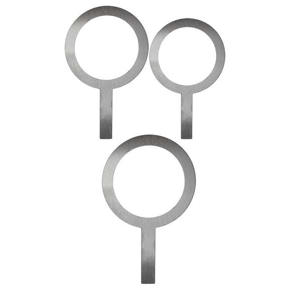 IBASETOY 3Pcs Stainless Steel Baking Cup Ring Gasket Cover for Professional Users in Cafe