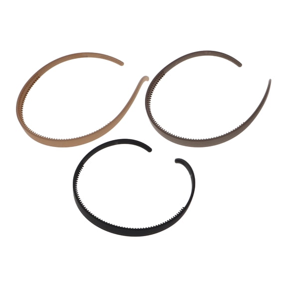IBASETOY 3Pcs Nonslip Headbands For Women Pc Material Simple Solid Color Hair Accessories Comfortable Fit Daily Use