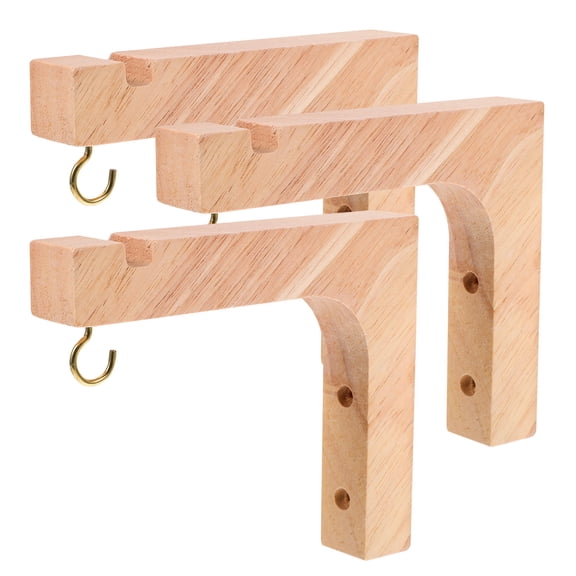 IBASETOY 3Pcs Wall Hooks for Hanging Plants Beige with Curvaceous Design for Stylish Indoor Decor