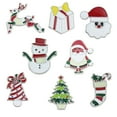 thumbnail image 1 of IBASETOY 4 Pcs Christmas Brooch Pin Retro Classic Assorted Color Decoration Lovers, 1 of 6