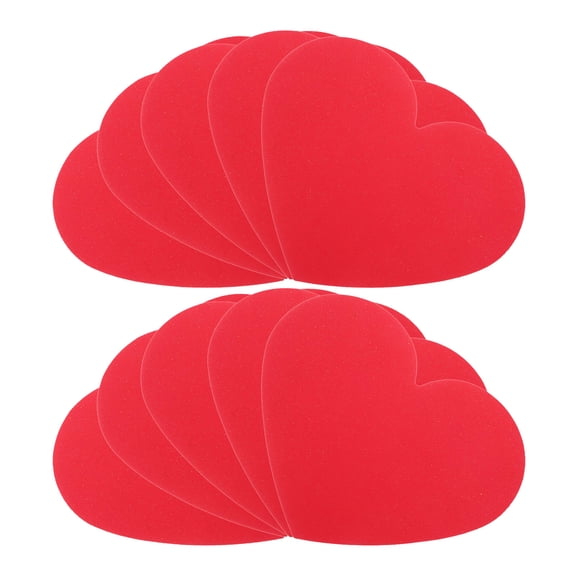 IBASETOY 40Pcs Heart Shaped Note Cards Red DIY Greeting Cards with Artistic Design for Valentine Day Office Use