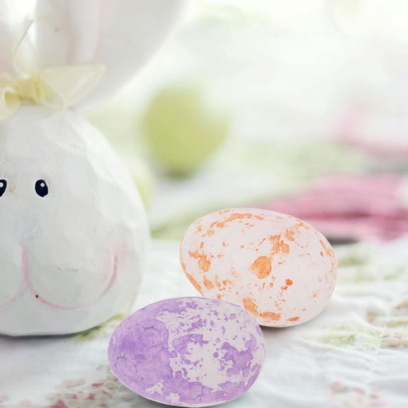 IBASETOY 40pcs Simulated Eggs Assorted Color Easter Fake Eggs for Shopping Mall Decorations