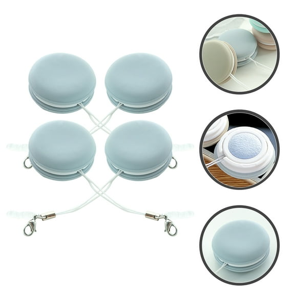 IBASETOY 4Pcs Sky Blue Lens Cleaning Wipes for Eyeglasses and Electronic Screens with Fast Drying Cloth