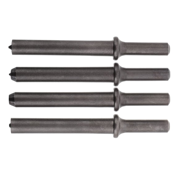 IBASETOY 4Pcs Air Tool Set Pneumatic Hammer Chisel Steel Grey for Automotive Repair Professionals