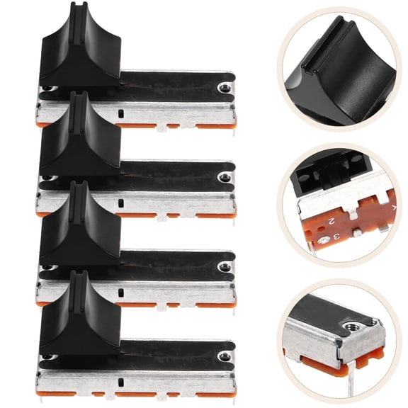 IBASETOY 4Pcs Sliding Potentiometer Linear Replacement Electronic Stereo Volume Potentiometer for Guitar Audio Control