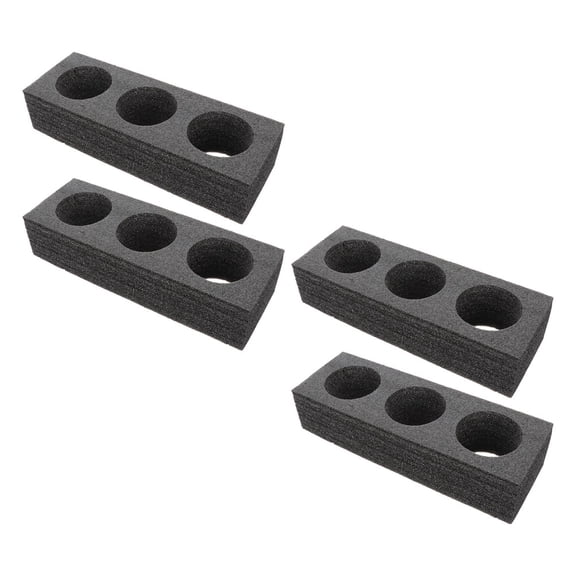 IBASETOY 4Pcs Simple Appearance Tea Cup Holder Stand for Drink Storage