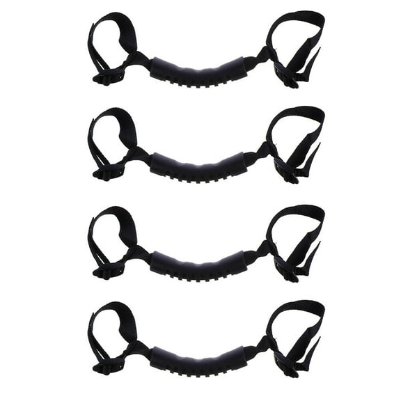 IBASETOY 4Pcs Black Roll Bar Car Safety Handle for Easy Grip and Comfort in Harsh Road Conditions