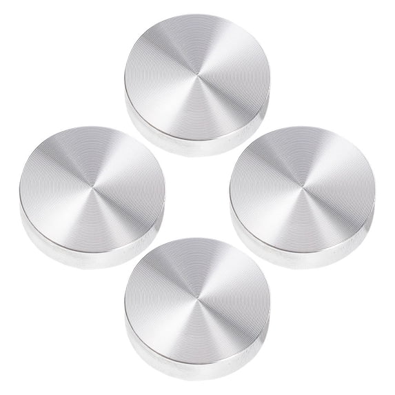 IBASETOY 4Pcs Table Base Adapter with Thick Aluminum Alloy Discs for Glass Furniture