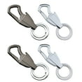 thumbnail image 1 of IBASETOY 4pcs Keychain Car Key Zinc Alloy Rectangle Installation for Men and Women, 1 of 8