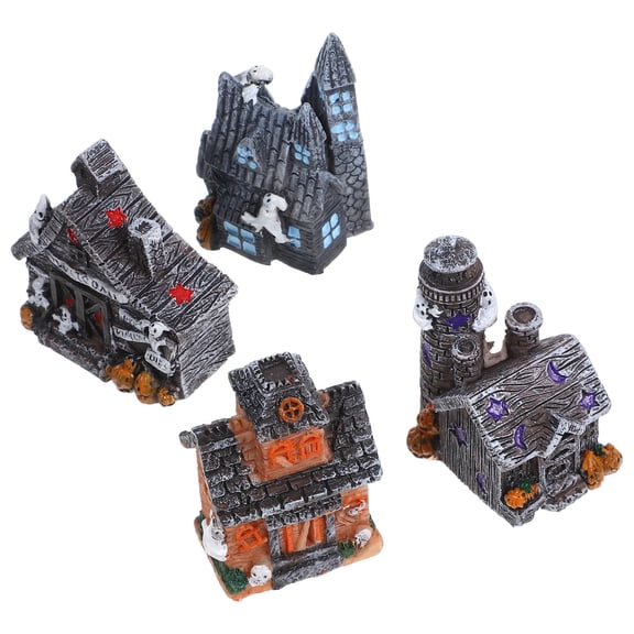 IBASETOY 4pcs  Miniatures Assorted Color Gift Resin For Indoor Figurines