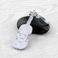 thumbnail image 1 of IBASETOY 4pcs Music Key Chain Violin Keychain Silver Zinc Alloy Sophisticated Decorative Item for Violin Players, 1 of 7