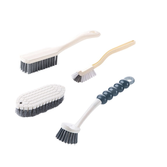 IBASETOY Shower Cleaning Brush Scrub Brush Assorted Color 4Pcs Plastic