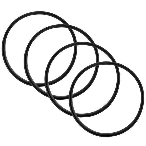 IBASETOY 4pcs Insulated Container Lid Gasket Replacement Silicone Black O Shaped for Tumblers Lid