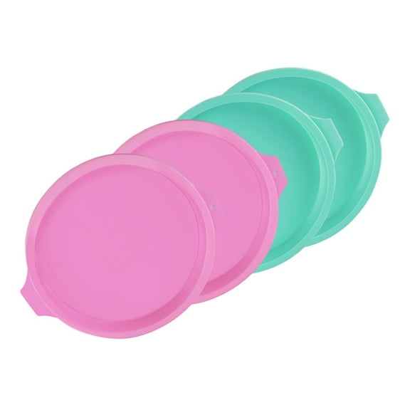 IBASETOY 4pcs Silicone Molds Rainbow Layered Cake Mold Kitchen Silicone Tool for Professional Cake Shops