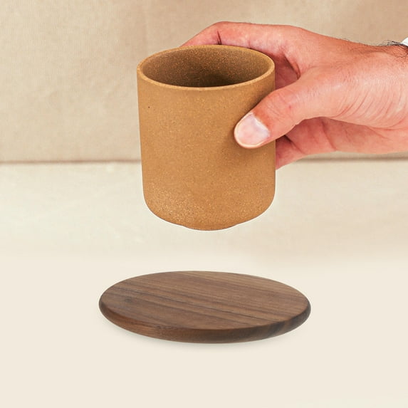 IBASETOY 4pcs Wood Coasters Drinking Coasters Prevent Water Stains for Hotel Table