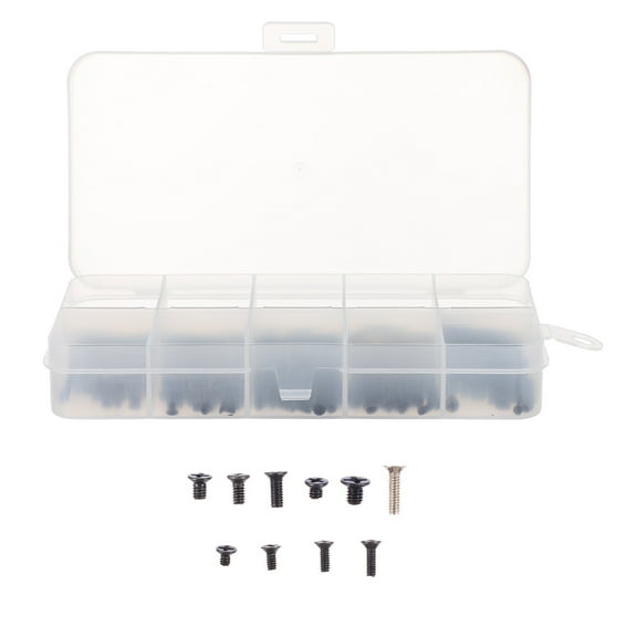 IBASETOY 1Set Rustproof Black Stainless Steel Screws for Electronic Product Repair and Assembly
