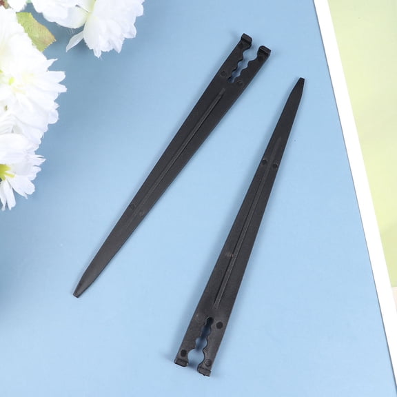 IBASETOY 50Pcs Plastic Bracing Piece Black for Drip Irrigation Tool Garden Pipeline Support