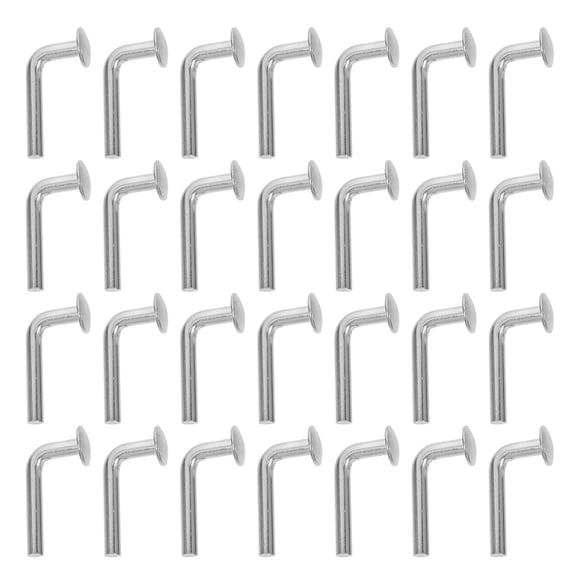 IBASETOY Pallet Racking Bolts L-Shaped Pallet Rack Drop Pin Galvanized Iron 50Pcs