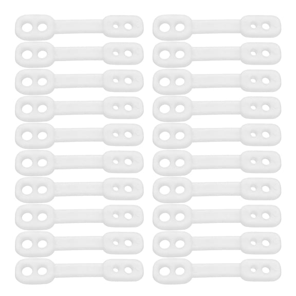 IBASETOY Windproof Hanger Grips Clothes Hanger Grips Transparent 50pcs