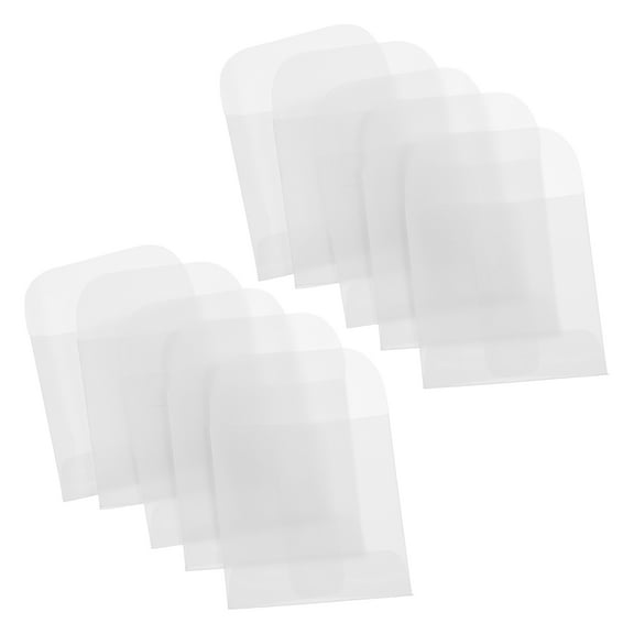 IBASETOY 50pcs Medication Envelopes Paper Pouch White Organization Small Items Decoration