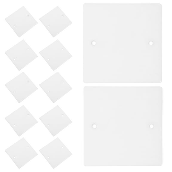 IBASETOY 50Pcs White Ceiling Cover Plate Made of Durable Flame Retardant PP for Electrical and Fan Boxes