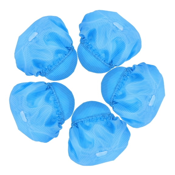 IBASETOY 5Pcs Blue Anti Static Cap Lightweight Durable Protective Hat for Cleanroom Workshop Use
