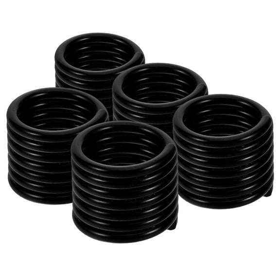 IBASETOY 5pcs Air Compressor Accessories Inflatable Nozzle Spring Alloy Black Tire Repair Tools