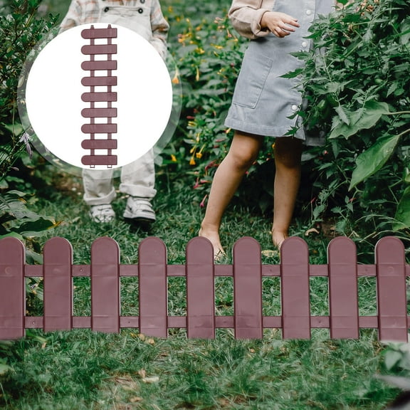 IBASETOY 5Pcs Edging Plastic Garden Fence For Simple And Elegant Design