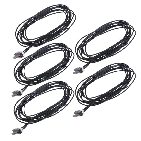 IBASETOY 5Pcs Micro Push Button Switch for Mechanical Device Limit Monitoring Black Plastic