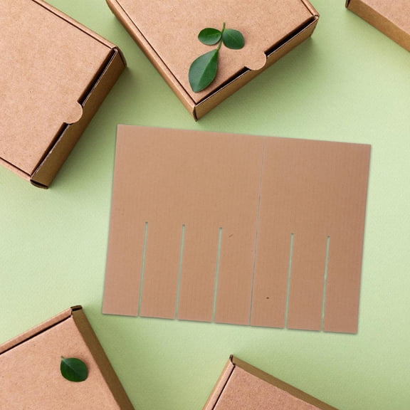 IBASETOY Wine Paper Partition Beige Cardboard Grid Design for Safe Transportation 5Pcs