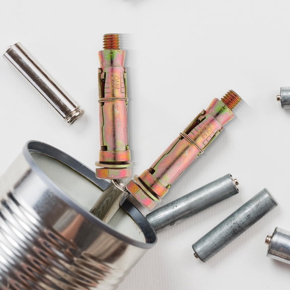 IBASETOY 5pcs socket expansion screw Expansion Screws Golden Zinc Coating for Hardware Home Improvement Projects