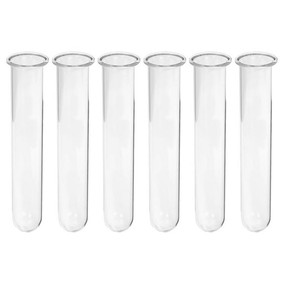 IBASETOY Transparent Glass Test Tube Vase for Storage Simple Design 6Pcs