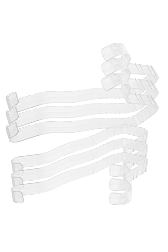 6Pcs Plastic Shoe Display Holder White Shoe Shaper Stand for Closet Shelves and Retail Use