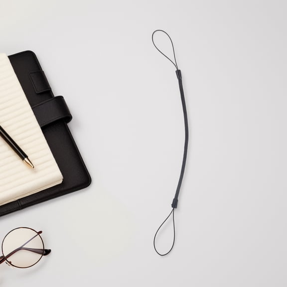 IBASETOY 6Pcs Black Pen Lanyard for Stylus Pens Retractable Elastic Rope for Office Study Travel