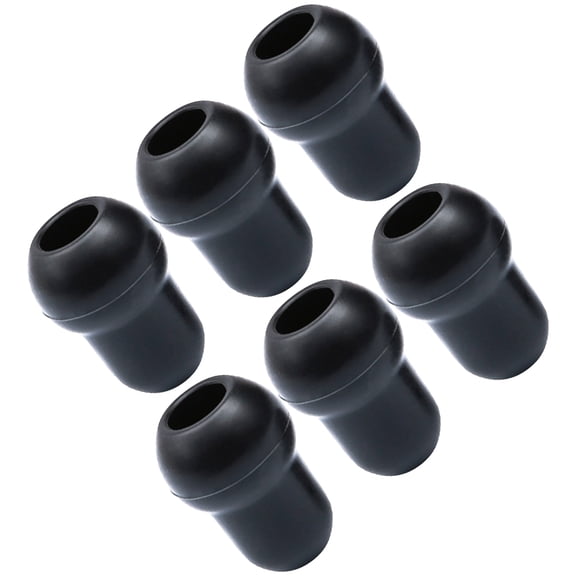 IBASETOY 6Pcs Replacement Ear Tips for Stethoscope in Black with Sound Conduction for Daily Examination