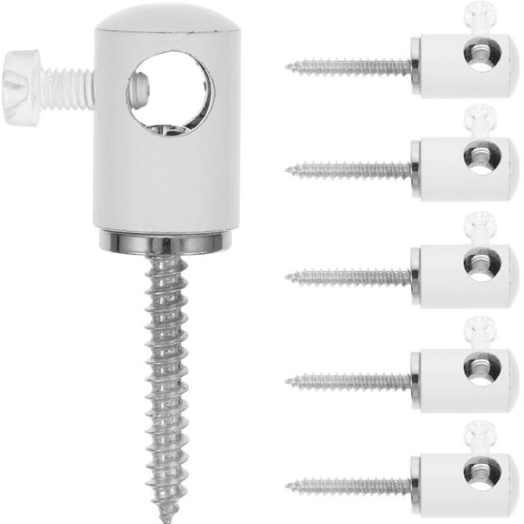 IBASETOY 6Pcs Metal Swag Hook Ceiling Hanging Hook for Pendant Light with Anti Rust Coating