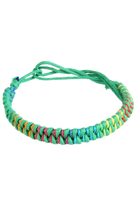 Bracelets for Teen Boys Braided Woven Wax Rope 6Pcs Handmade Wrist Christmas Day