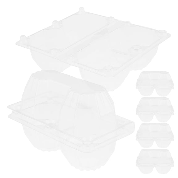 IBASETOY Clear Goose Egg Holder, PVC Material, Unobstructed View, Storage and Organization, 6Pcs