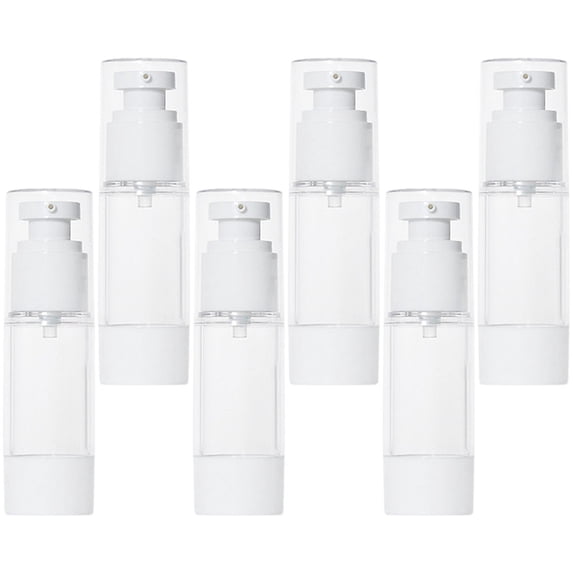 IBASETOY 6pcs Empty Bottle with Pump Reliable AS Dispenser for Daily Use Travel
